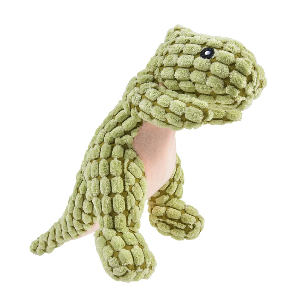 Plush Dinosaur Dog Toy — Interactive Chew Toy for Dogs & Cats 🦕🐾