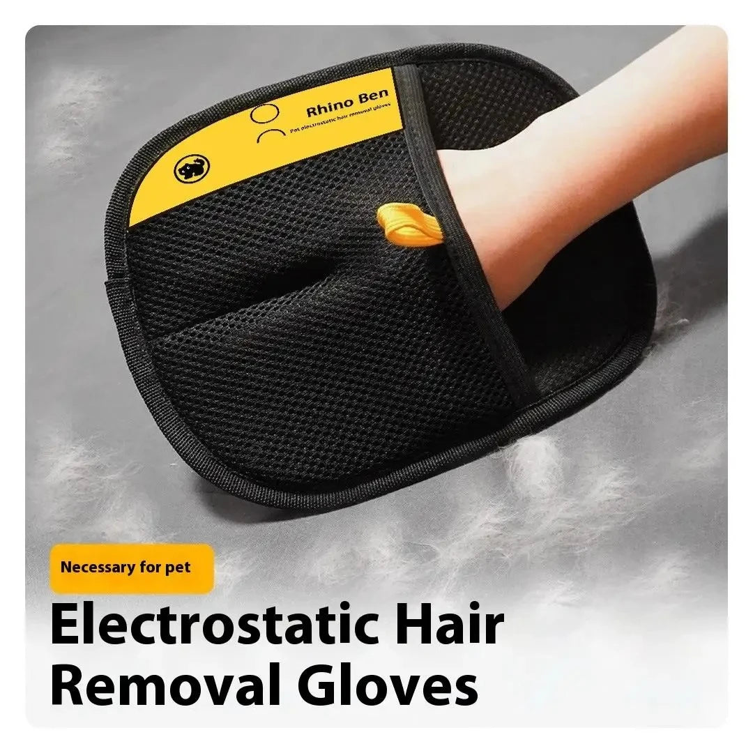 Pet Grooming Glove — Deshedding Brush & Massage Tool for Dogs & Cats 🐾