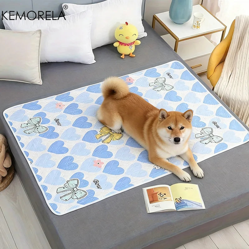 Kemorela New 2pcs Dog Training Dog Cooling Mat Mat Washable And Reusable Pet Diaper Pad Dog Cleaning Supplies