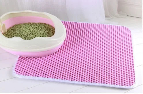 Double Layer Cat Litter Mat — Waterproof Non-Slip Trapping Mat for Litter Boxes 🐱